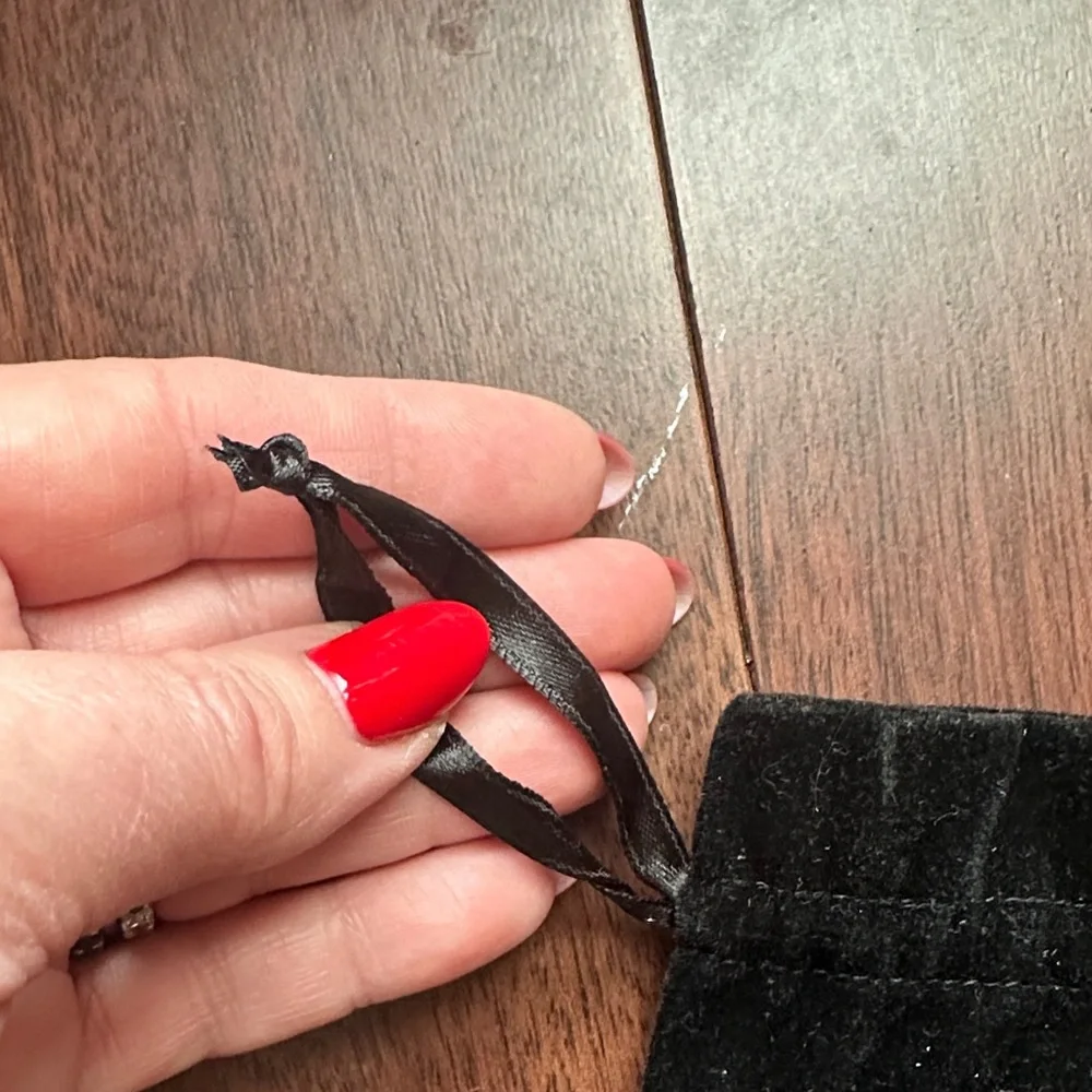 Precious Moments Black Velvet Bag